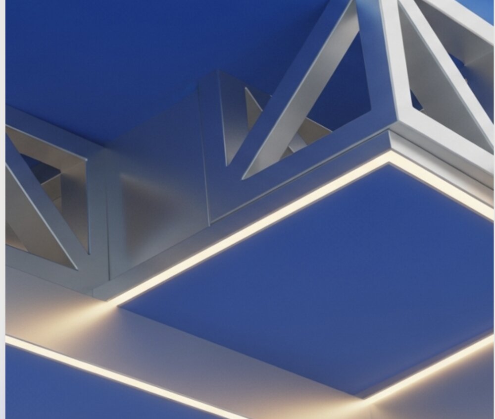 Abstract sculptural architectural form